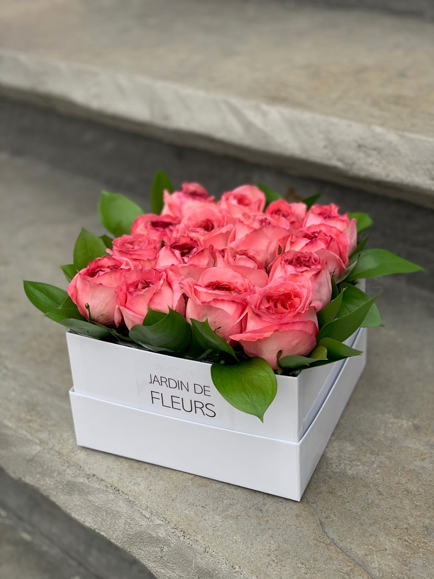 Pink Rose Bloom Box