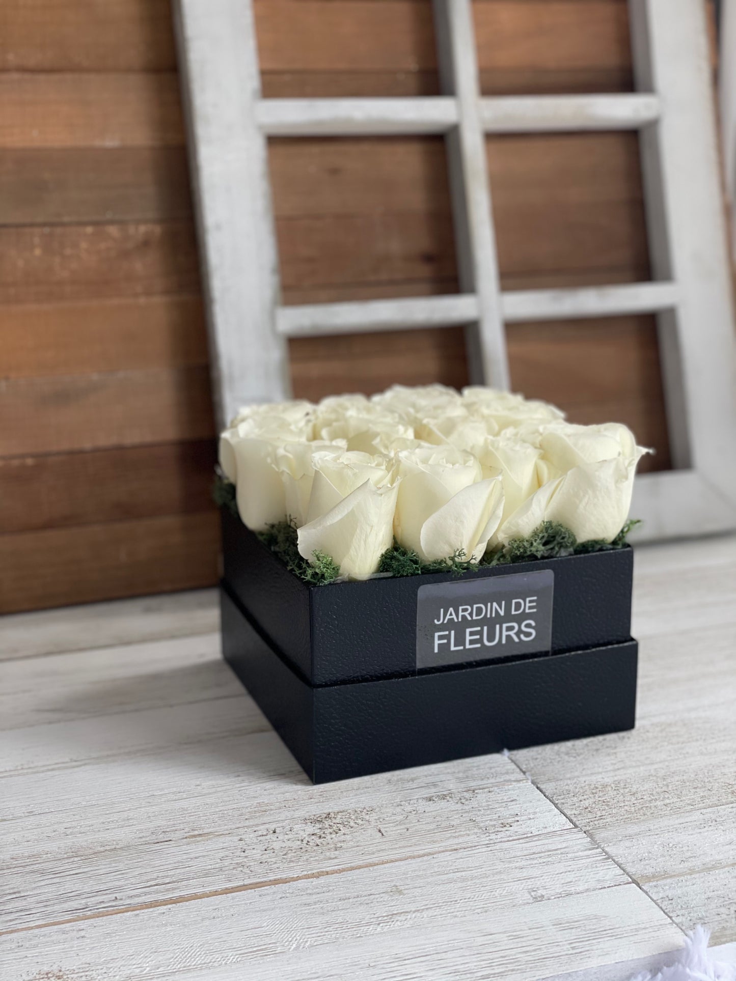 White Rose Bloom Box