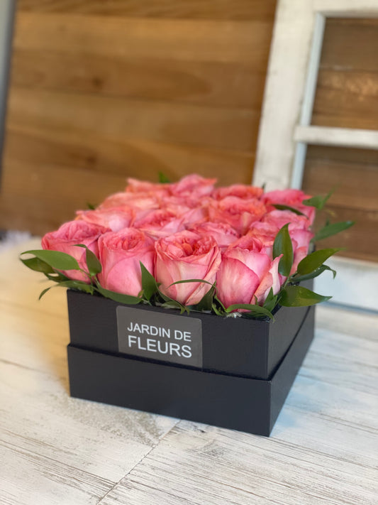 Pink Rose Bloom Box
