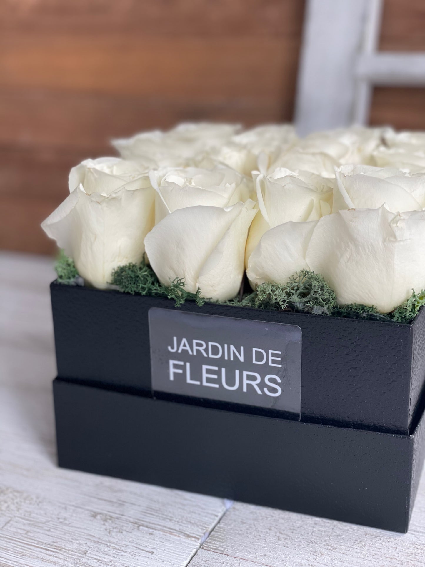 White Rose Bloom Box
