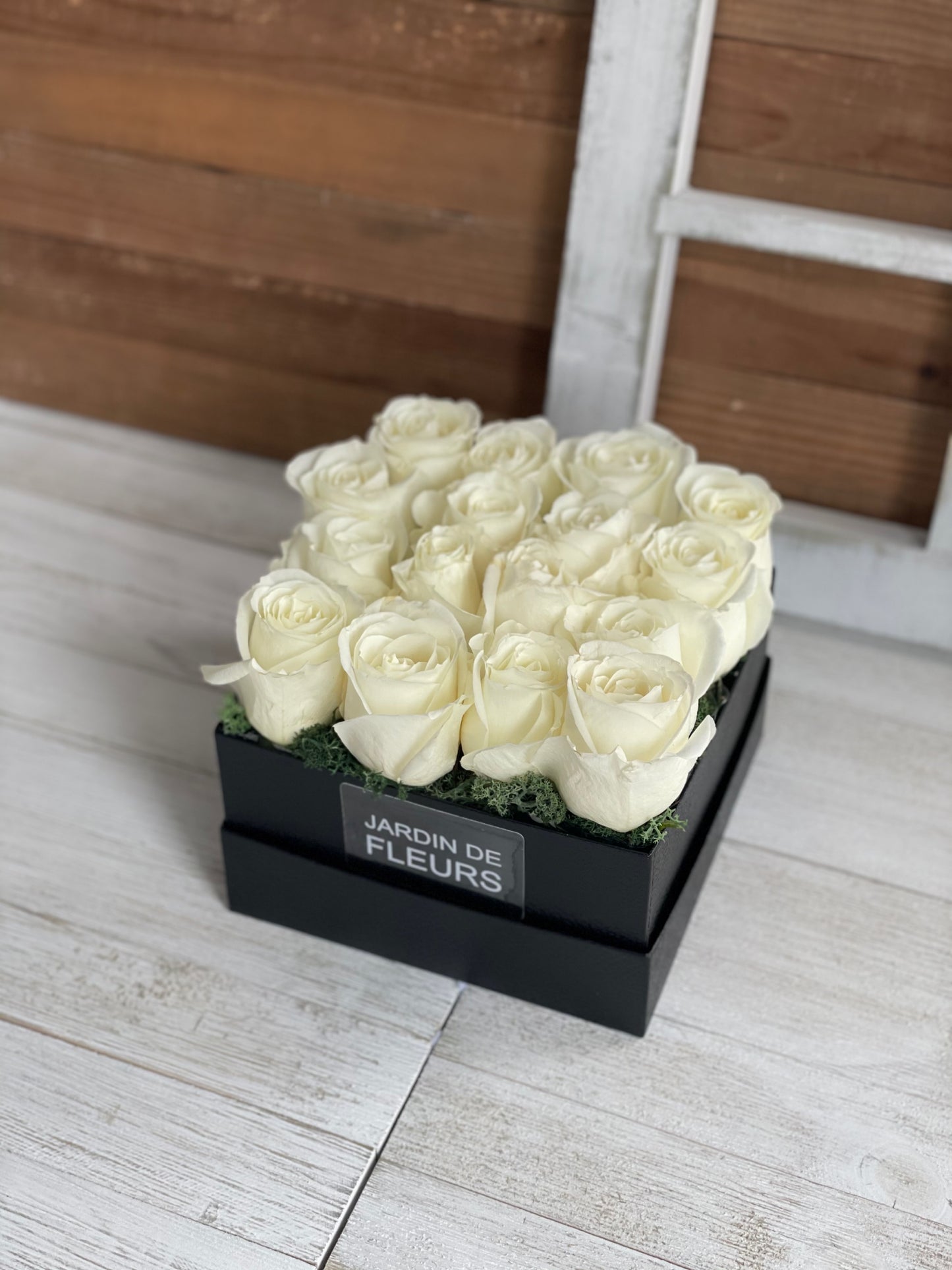 White Rose Bloom Box